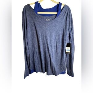 NWT Marc New York Blue Long Sleeve Relaxed Hoodie